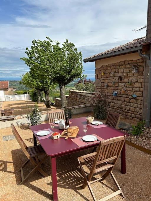 Le Tinailler Grand Standing Au Coeur Des Vignes Villa Prissé Exterior foto