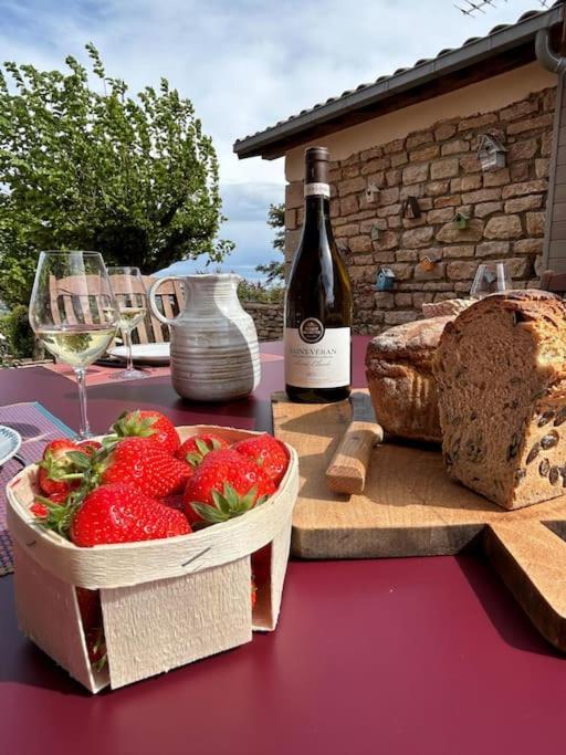 Le Tinailler Grand Standing Au Coeur Des Vignes Villa Prissé Exterior foto