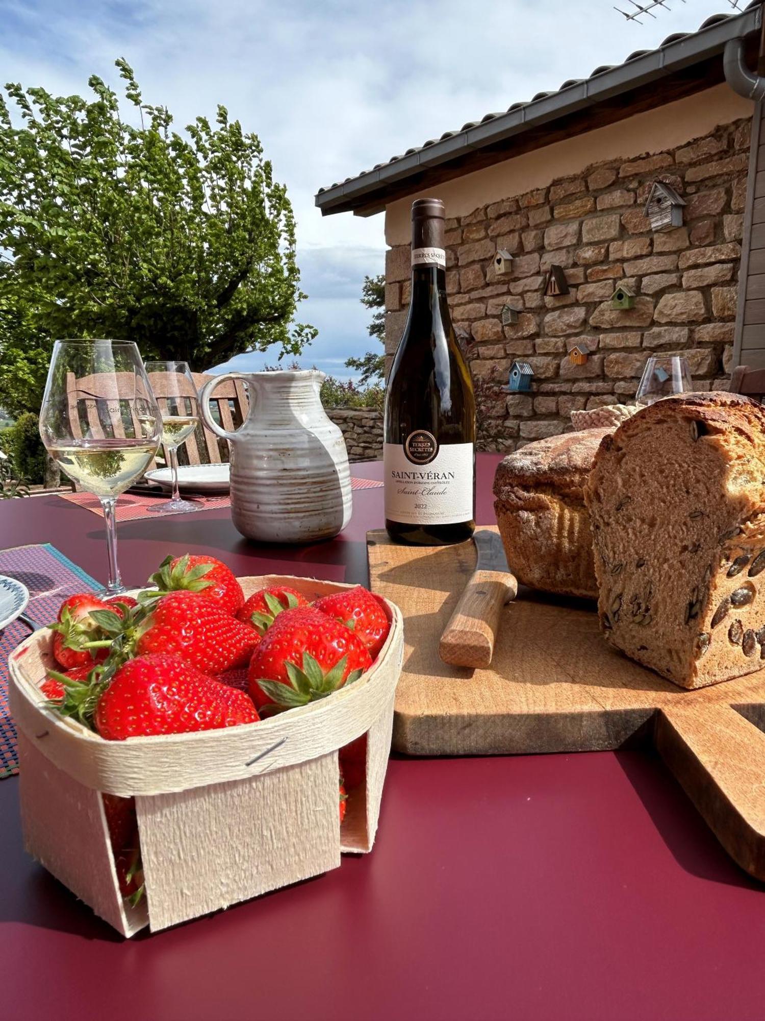 Le Tinailler Grand Standing Au Coeur Des Vignes Villa Prissé Exterior foto